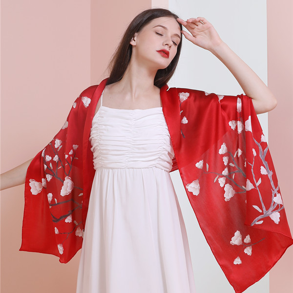 圍巾圖片&mdash;&mdash;真絲圍巾，真絲絲巾，圍巾定制