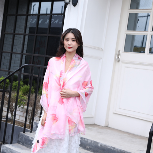 圍巾圖片&mdash;&mdash;真絲圍巾，真絲絲巾，圍巾定制